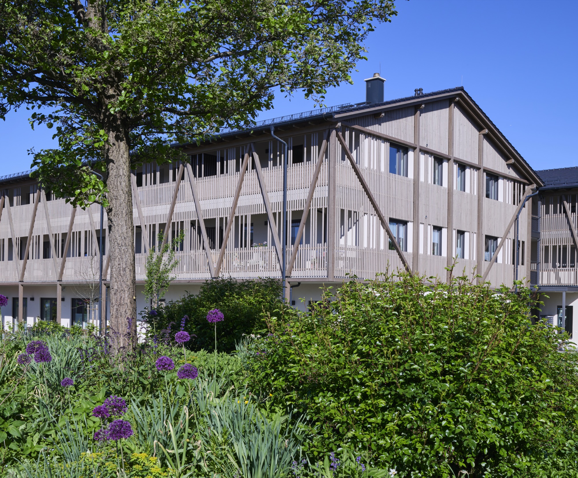 Ansicht der Anlage vom Kreisel